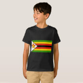vlag van zimbabwe t-shirt (Voorkant volledig)