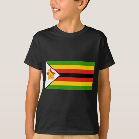 vlag van zimbabwe t-shirt (Voorkant)