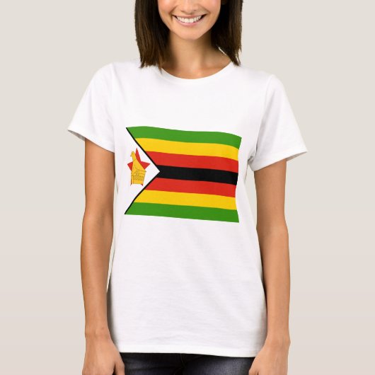 Vlag van Zimbabwe T-shirt (Voorkant)