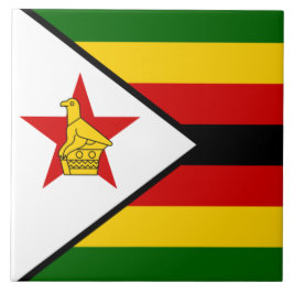 Vlag van Zimbabwe Tegeltje