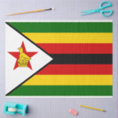Vlag van Zimbabwe Tissuepapier (Craft)
