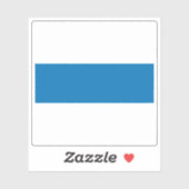 Vlag van Zug, Zwitserland Sticker (Vel)