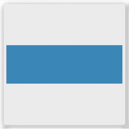 Vlag van Zug, Zwitserland Sticker (Voorkant)
