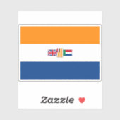 Vlag van Zuid-Afrika (1928-1982) Sticker (Vel)