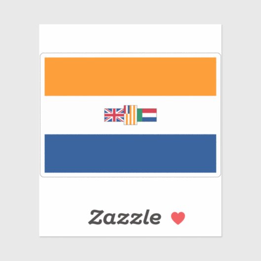 Vlag van Zuid-Afrika (1928-1982) Sticker (Vel)