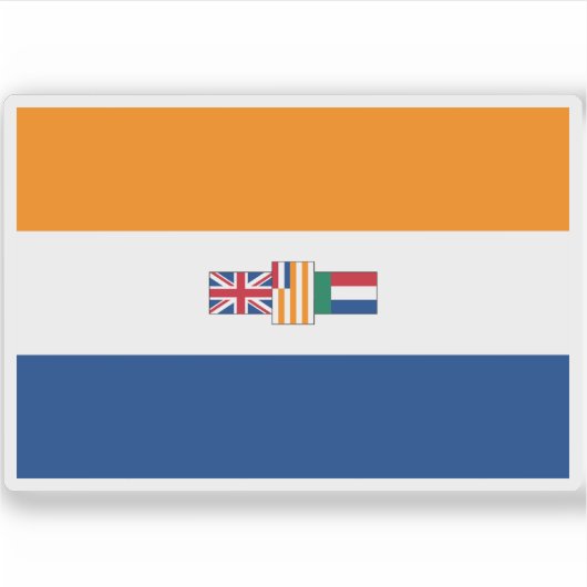 Vlag van Zuid-Afrika (1928-1982) Sticker (Voorkant)