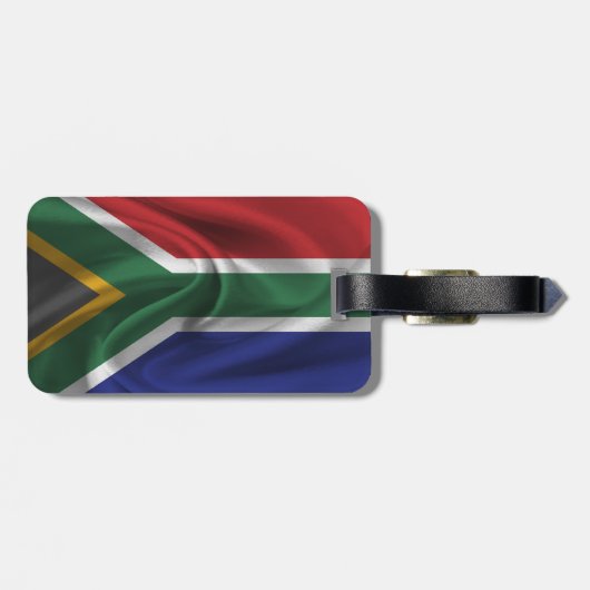 Vlag van Zuid-Afrika Bagagelabel (Achterkant horizontaal)