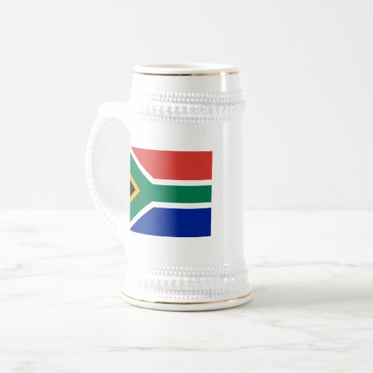 Vlag van Zuid-Afrika Bierpul (Voorkant links)