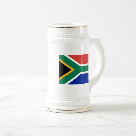 Vlag van Zuid-Afrika Bierpul (Voorkant rechts)