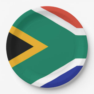 Vlag van Zuid-Afrika Bokke Papieren Bordje