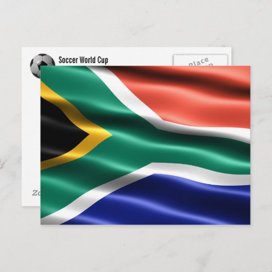 Vlag van Zuid-Afrika - Briefkaart (Voorkant / Achterkant)