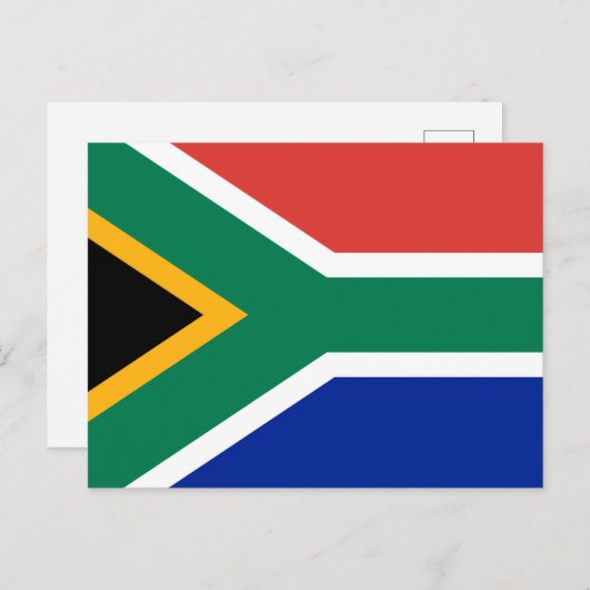 Vlag van Zuid-Afrika Briefkaart (Voorkant / Achterkant)