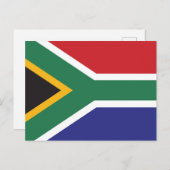 Vlag van Zuid-Afrika Briefkaart (Voorkant / Achterkant)
