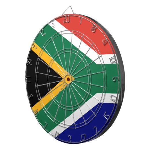 Vlag van Zuid-Afrika Dartbord (Voorkant Rechts)