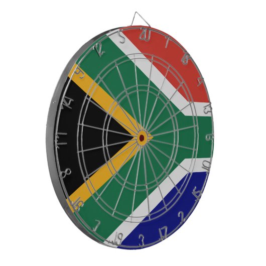 Vlag van Zuid-Afrika Dartbord (Voorkant Links)
