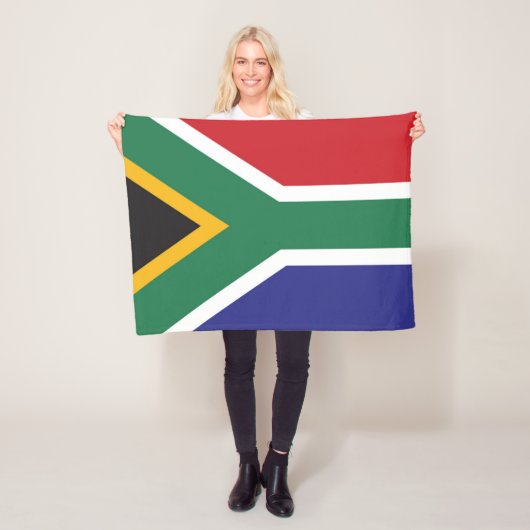 Vlag van Zuid-Afrika Fleece Deken (In situ)