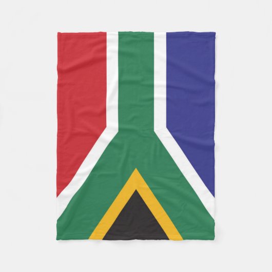 Vlag van Zuid-Afrika Fleece Deken (Voorkant)