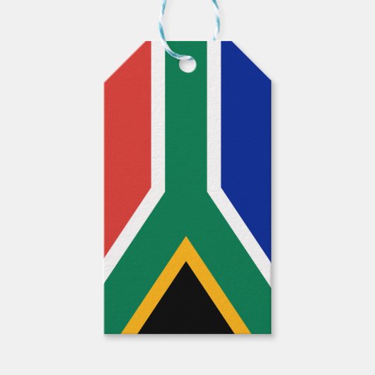 Vlag van Zuid-Afrika Gift Label Cadeaulabel (Voorkant)