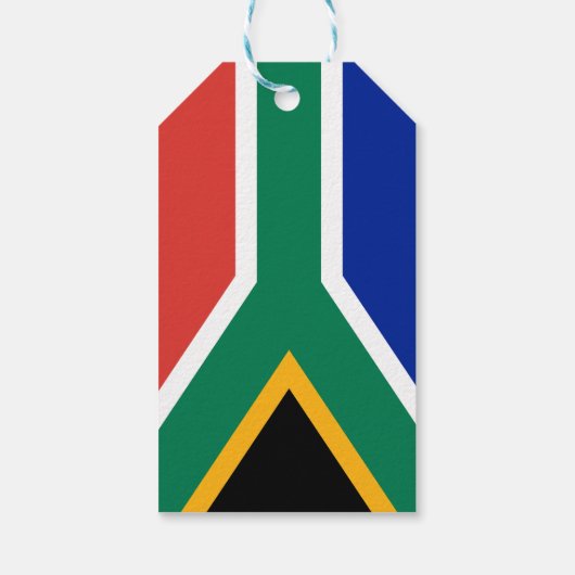 Vlag van Zuid-Afrika Gift Label Cadeaulabel (Achterkant)