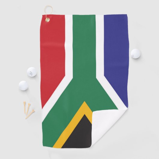 Vlag van Zuid-Afrika Golfhanddoek (Insitu)