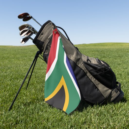 Vlag van Zuid-Afrika Golfhanddoek (Groen)
