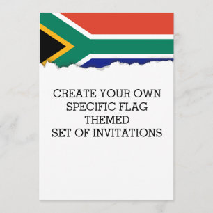 Vlag van Zuid-Afrika Kaart