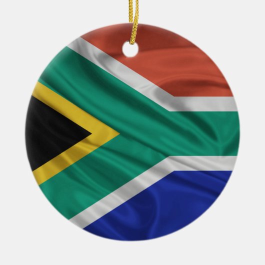 Vlag van Zuid-Afrika Keramisch Ornament (Voorkant)