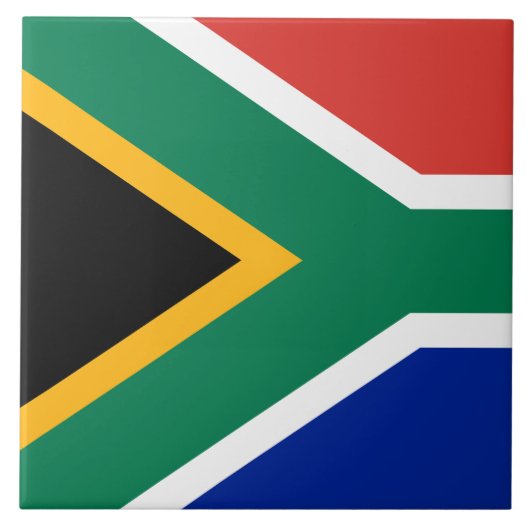 Vlag van Zuid-Afrika keramische tegel Tegeltje (Voorkant)