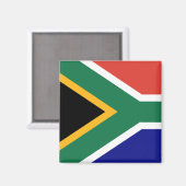 Vlag van Zuid-Afrika Magneet (Voorkant / Achterkant)