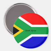 Vlag van Zuid-Afrika Magneet (Voorkant / Achterkant)