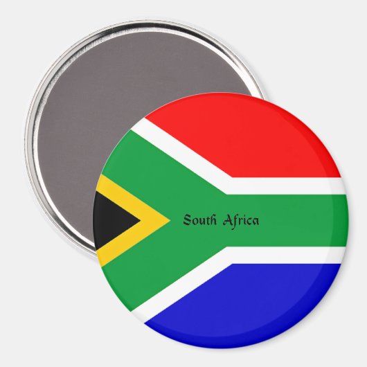 Vlag van Zuid-Afrika Magneet (Voorkant / Achterkant)