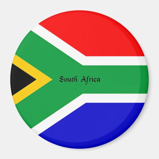 Vlag van Zuid-Afrika Magneet (Voorkant)