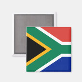 Vlag van Zuid-Afrika Magneet (Voorkant / Achterkant)