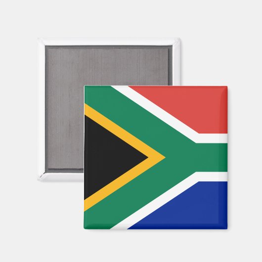 Vlag van Zuid-Afrika Magneet (Voorkant / Achterkant)