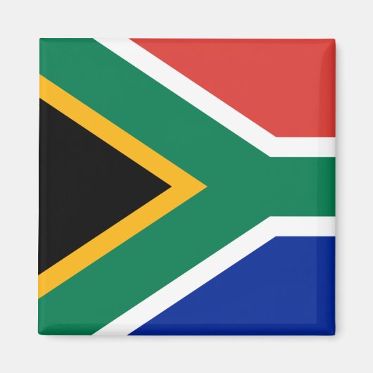Vlag van Zuid-Afrika Magneet (Voorkant)