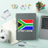 Vlag van Zuid-Afrika, met het opschrift Sticker (iPad Cover)
