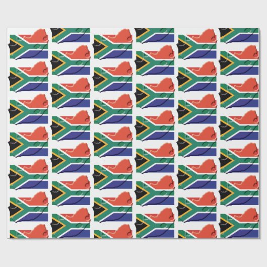 VLAG VAN ZUID-AFRIKA | Mzansi | Zuidafrikaans Cadeaupapier (Vlak)