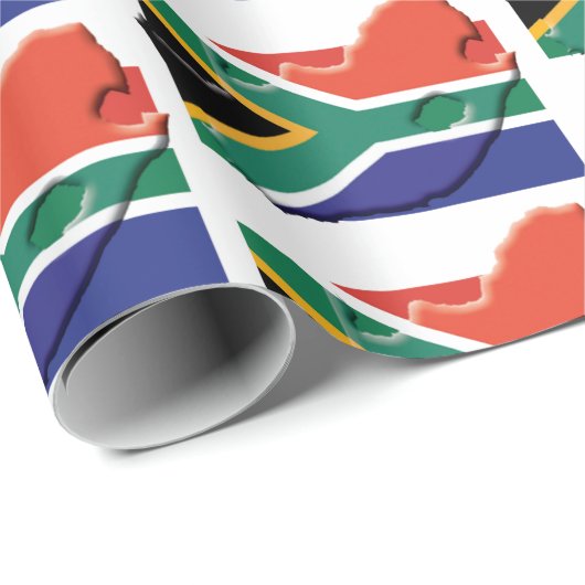VLAG VAN ZUID-AFRIKA | Mzansi | Zuidafrikaans Cadeaupapier (Rol Hoek)