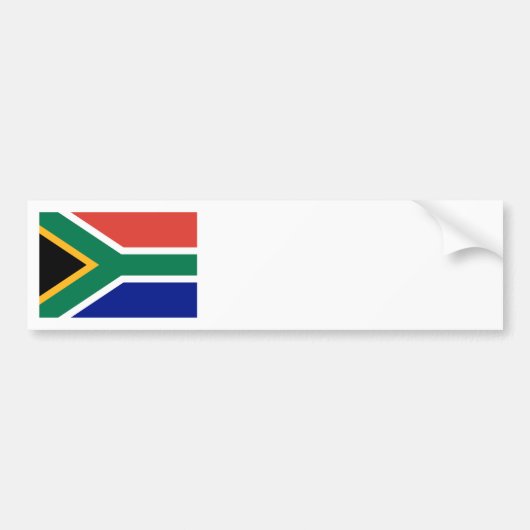 Vlag van Zuid-Afrika - Patriottisch Bumpersticker (Voorkant)