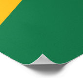 Vlag van Zuid-Afrika Poster (Hoek)