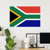 Vlag van Zuid-Afrika Poster (Thuiskantoor)