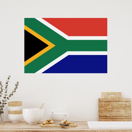 Vlag van Zuid-Afrika Poster (Keuken)