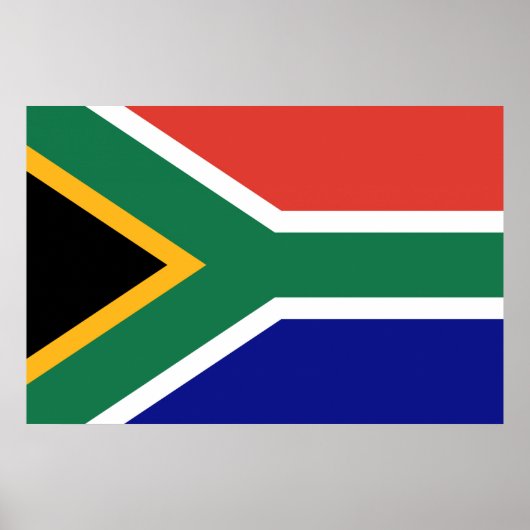 Vlag van Zuid-Afrika Poster (Voorkant)