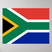 Vlag van Zuid-Afrika Poster (Voorkant)