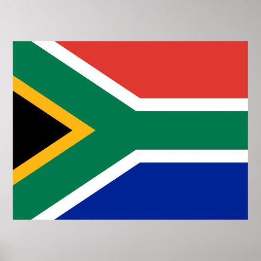 Vlag van Zuid-Afrika Poster (Voorkant)