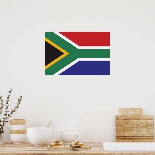 Vlag van Zuid-Afrika Poster (Keuken)