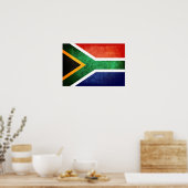 Vlag van Zuid-Afrika Poster (Keuken)