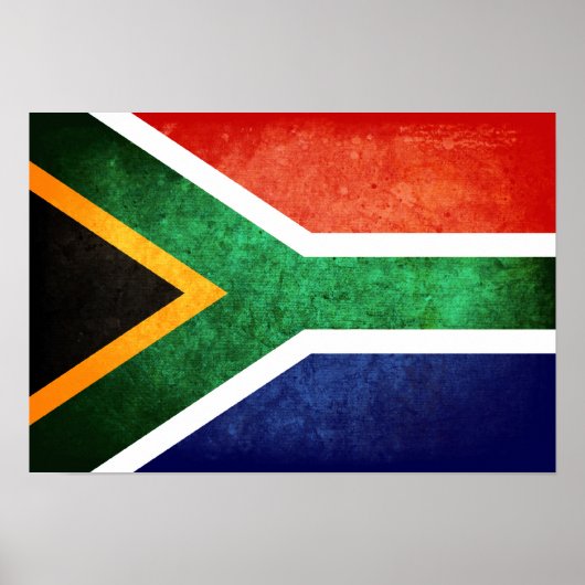 Vlag van Zuid-Afrika Poster (Voorkant)