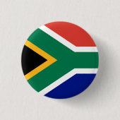 Vlag van Zuid-Afrika Ronde Button 3,2 Cm (Voorkant)