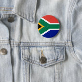 Vlag van Zuid-Afrika Ronde Button 5,7 Cm (In situ)